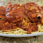 Chicken and Zucchini in Red Sauce